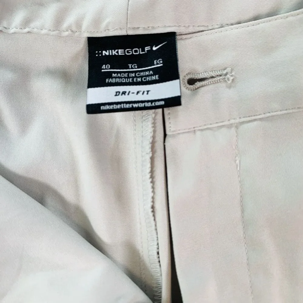 NikeGolf Mens Size‎ 40 Shorts Dri Fit Style FA1204HKC Polyester Tan